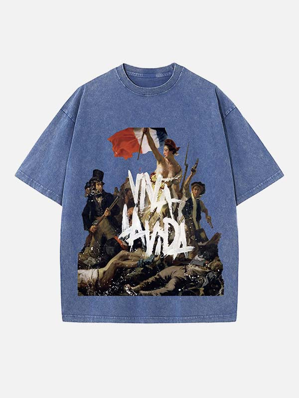 Coldplay Print Round Neck T-shirt