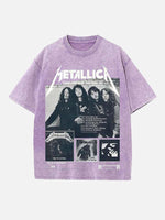 Metallica Print Round Neck T-shirt
