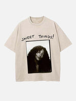 Olivia Dean Print Round Neck T-shirt