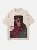 Oasis Print Round Neck T-shirt