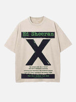 Ed Sheeran Print Round Neck T-shirt