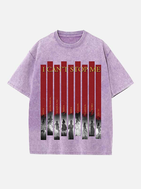 TWICE Print Round Neck T-shirt