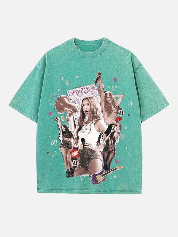 Olivia Rodrigo Print Round Neck T-shirt