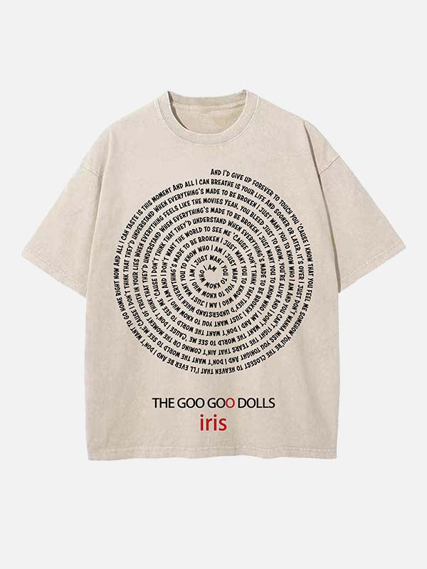 The Goo Goo Dolls Print Round Neck T-shirt