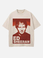 Ed Sheeran Print Round Neck T-shirt