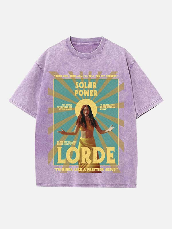 Lorde Print Round Neck T-shirt