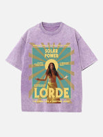 Lorde Print Round Neck T-shirt
