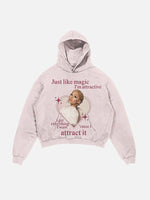 Ariana Grande Print Slant Pockets Hoodie