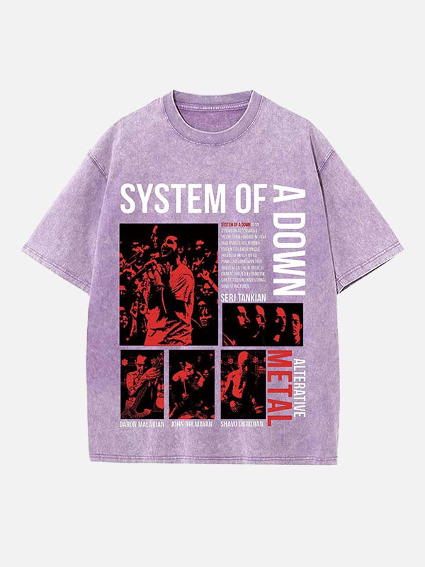 System of a Down Print Round Neck T-shirt