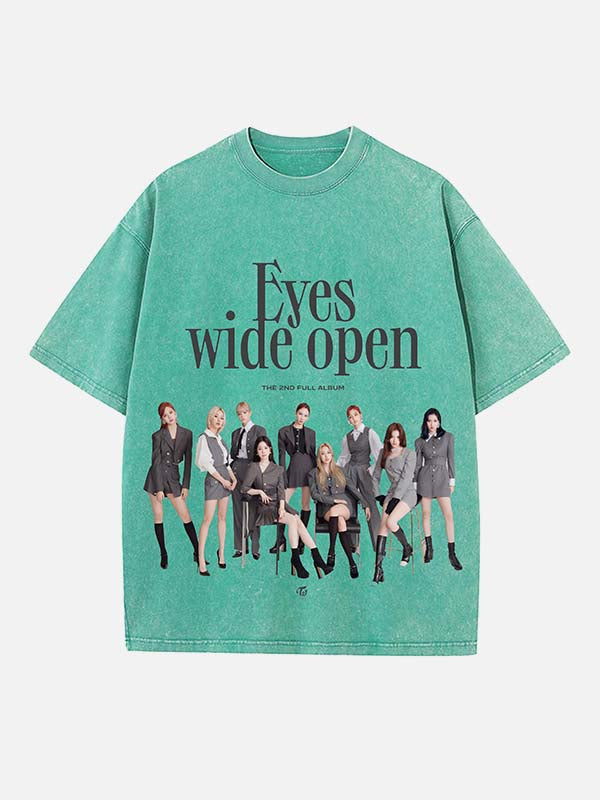 TWICE Print Round Neck T-shirt