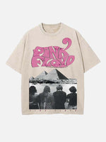 Pink Floyd Print Round Neck T-shirt