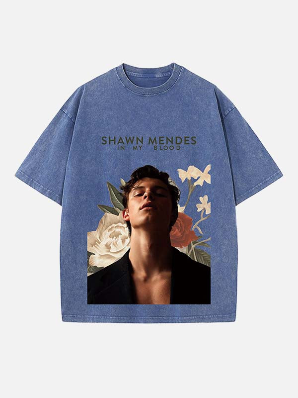Shawn Mendes Print Round Neck T-shirt