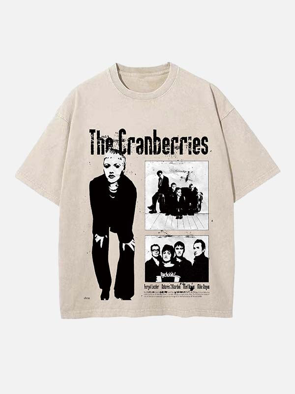 The Cranberries Print Round Neck T-shirt