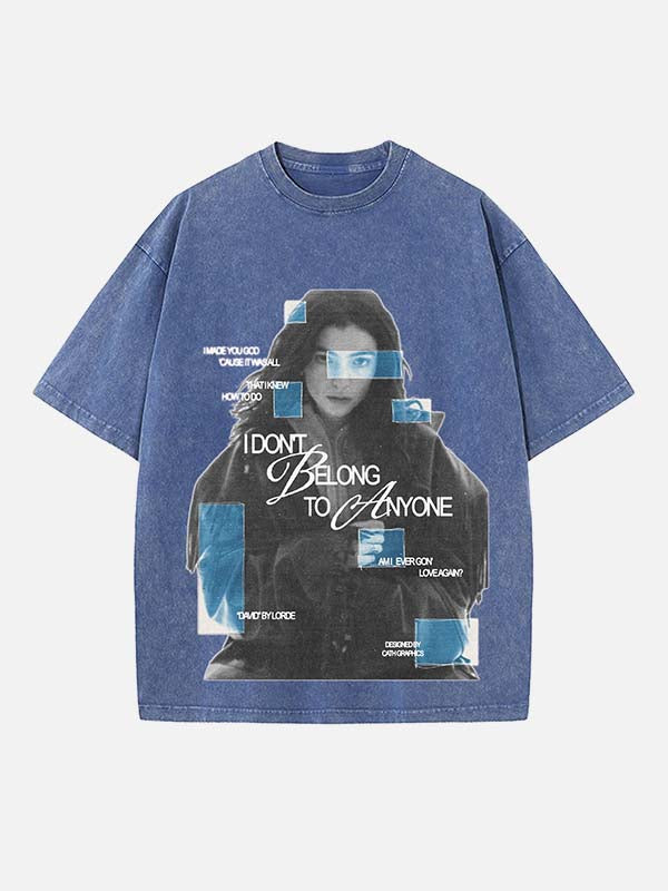 Lorde Print Round Neck T-shirt