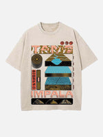 Tame Impala Print Round Neck T-shirt