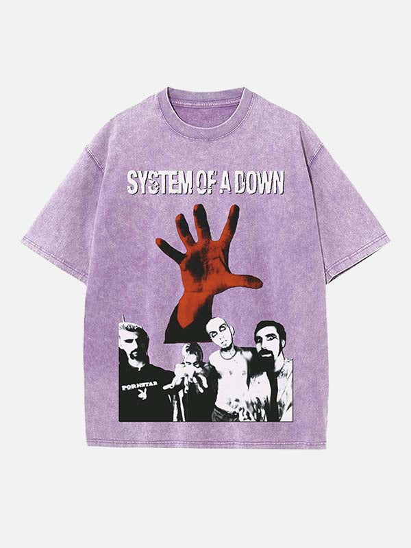 System of a Down Print Round Neck T-shirt