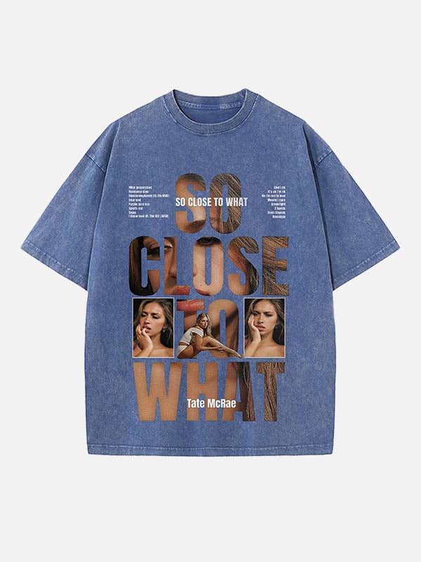 Tate McRae Print Round Neck T-shirt