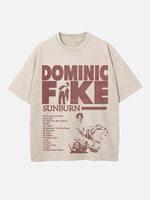 Dominic Fike Print Round Neck T-shirt