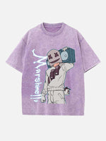 Marshmello Print Round Neck T-shirt
