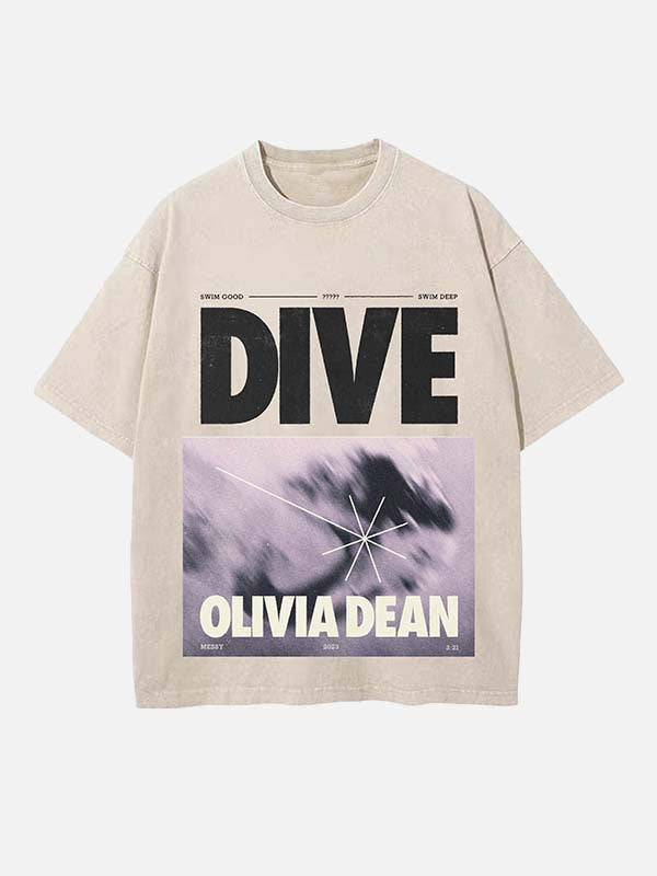 Olivia Dean Print Round Neck T-shirt