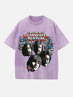 Creedence Clearwater Revival Print Round Neck T-shirt