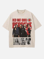 Red Hot Chili Peppers Print Round Neck T-shirt