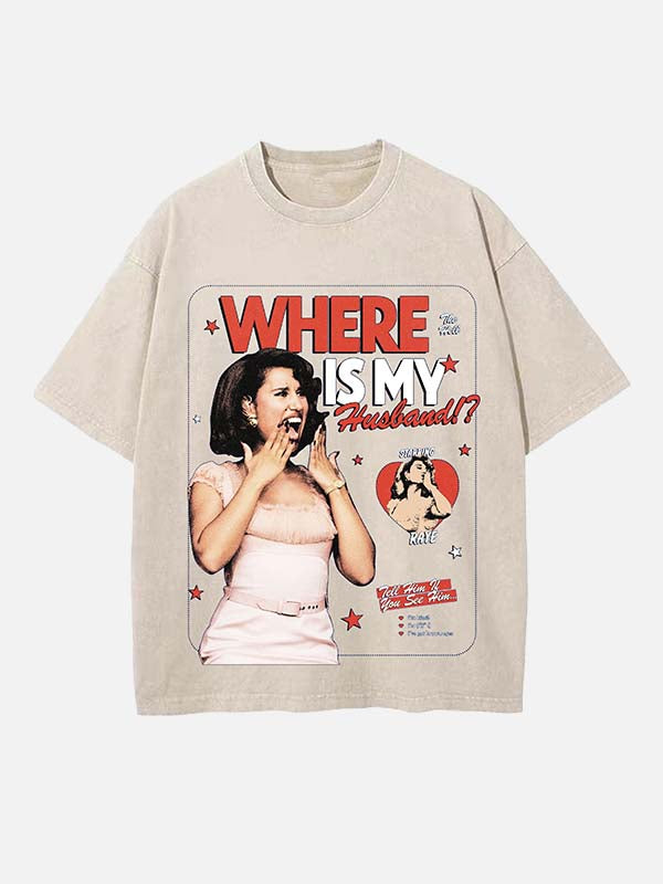 Raye Print Round Neck T-shirt