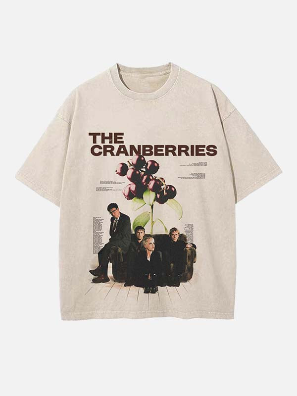 The Cranberries Print Round Neck T-shirt