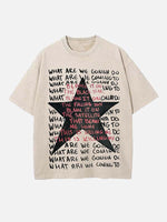 Radiohead Print Round Neck T-shirt