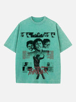 Michael Jackson Print Round Neck T-shirt
