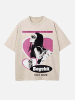 Madison Beer Print Round Neck T-shirt