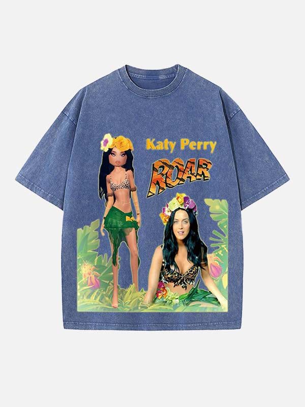 Katy Perry Print Round Neck T-shirt