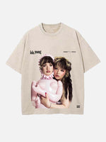 Lola Young Print Round Neck T-shirt