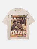 Oasis Print Round Neck T-shirt