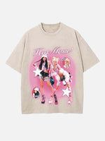 Aespa Print Round Neck T-shirt