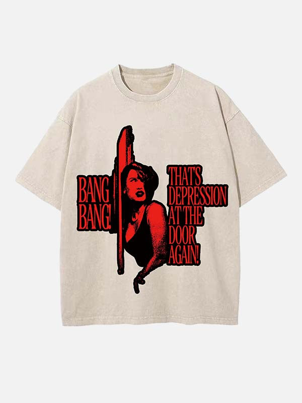 Raye Print Round Neck T-shirt