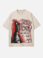 Limp Bizkit Print Round Neck T-shirt