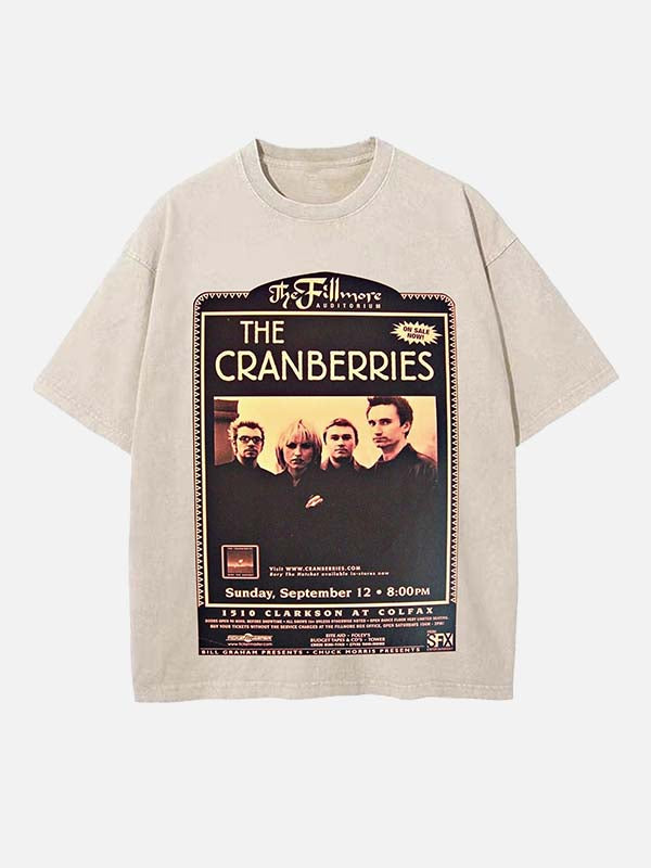 The Cranberries Print Round Neck T-shirt