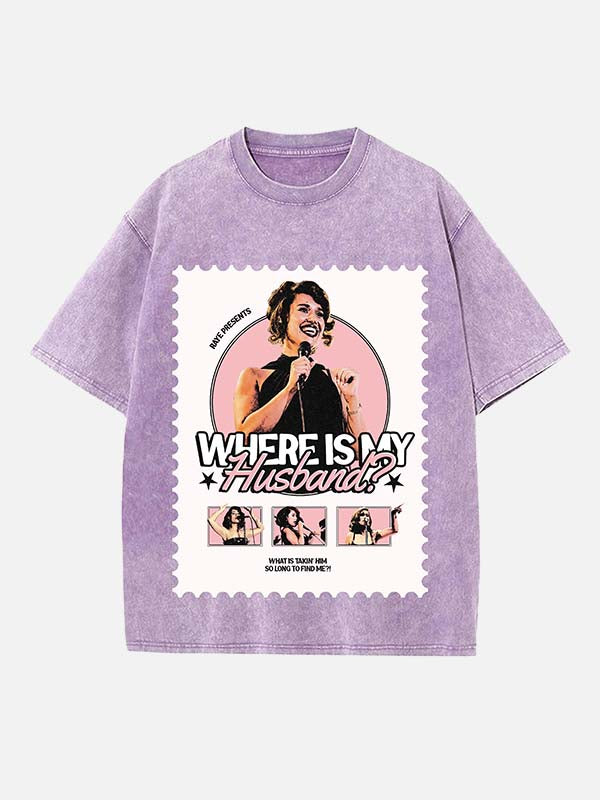 Raye Print Round Neck T-shirt