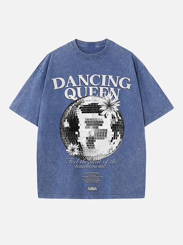 ABBA Print Round Neck T-shirt