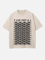 Tame Impala Print Round Neck T-shirt