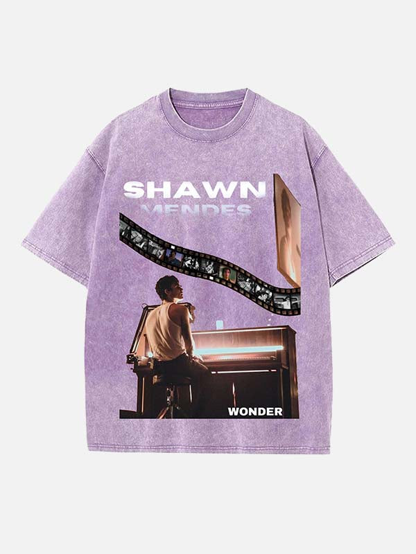 Shawn Mendes Print Round Neck T-shirt