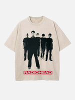 Radiohead Print Round Neck T-shirt