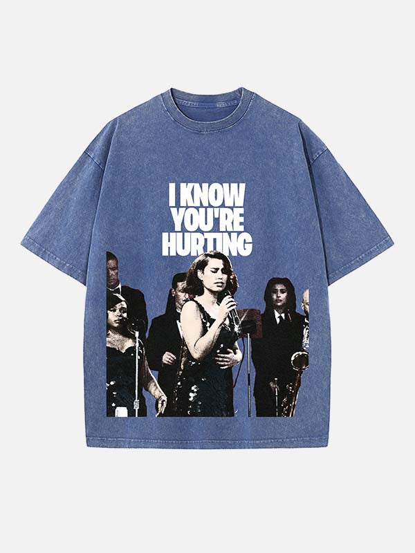 Raye Print Round Neck T-shirt