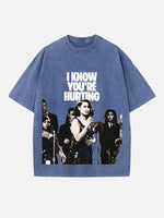 Raye Print Round Neck T-shirt