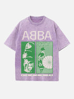 ABBA Print Round Neck T-shirt