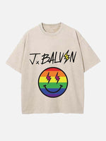 J Balvin Print Round Neck T-shirt