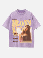 PinkPantheress Print Round Neck T-shirt