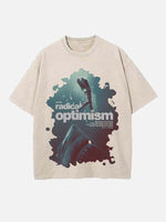 Dua Lipa Print Round Neck T-shirt