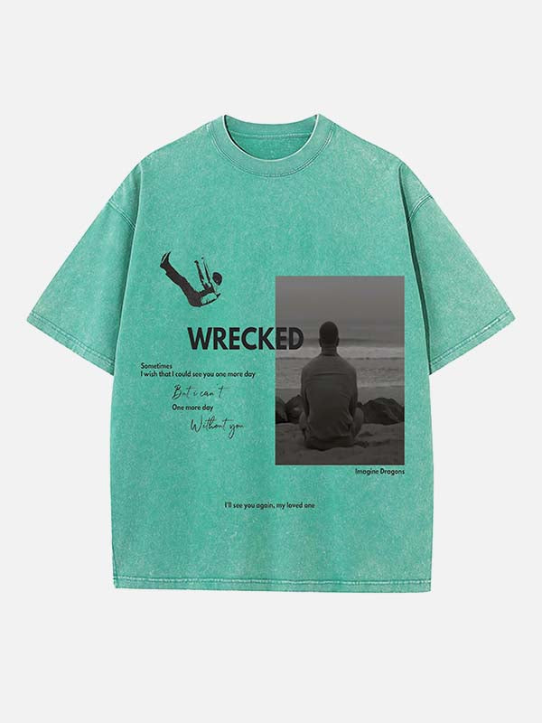 Imagine Dragons Print Round Neck T-shirt